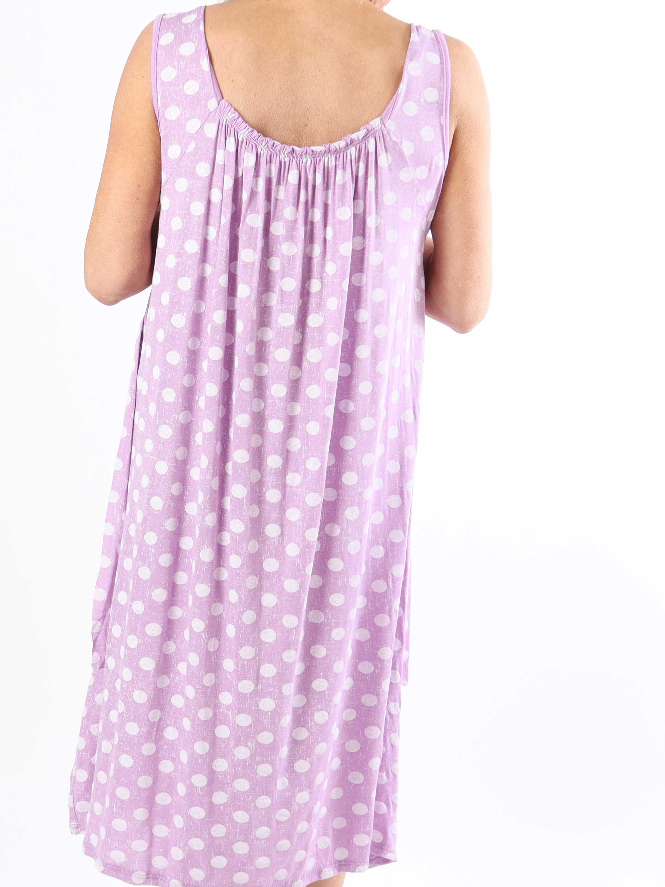 Medina - Prickig plus size-klänning med knytband